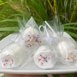Confetti cake pops  1/2 doz
